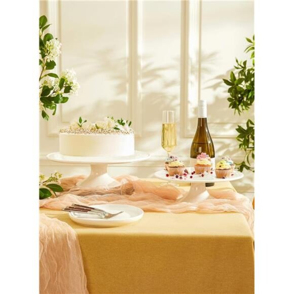 10Inch Porcelain Cake Stand,Round DessertStand,Cupcake Stand for BirthdayParties - Picture 5 of 8